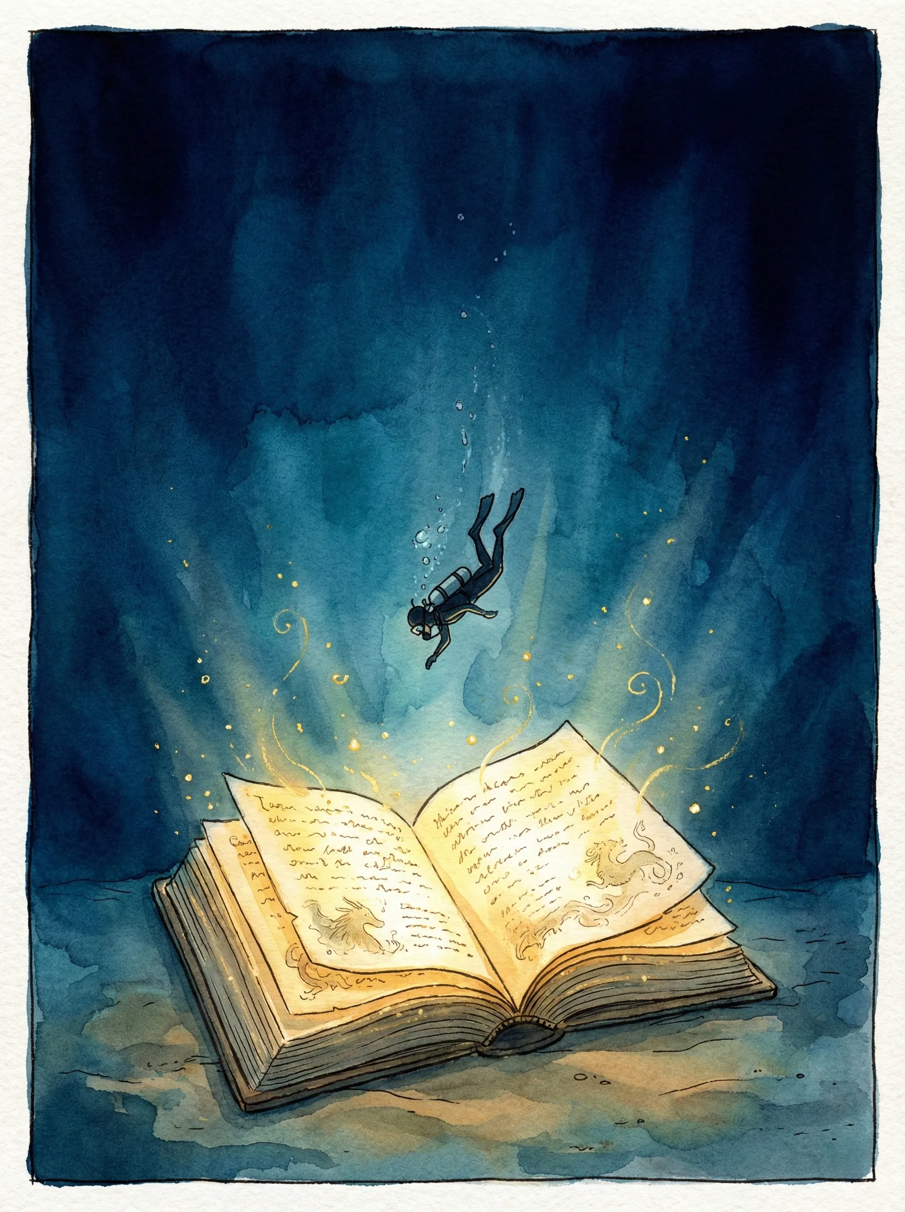 Magical pearl on a book
